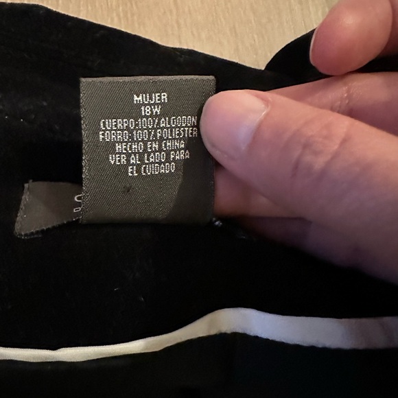 ✨ VINTAGE George by Mark Eisen Black Velvet Tuxedo Blazer ✨ Size 18w - Picture 6 of 6